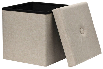 Sittpuff med förvaring Penny 37,5x38 cm Beige