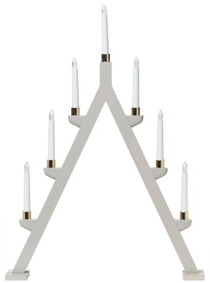 Adventsljusstake Jularbo 7 lampor Beige