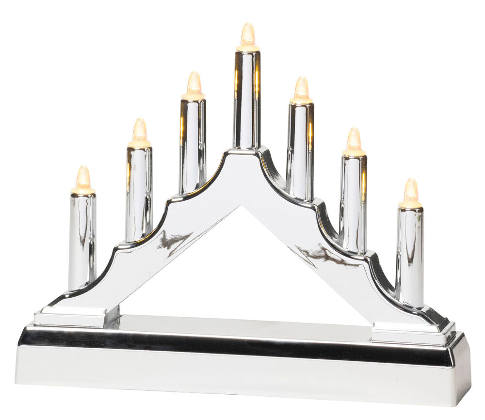 Adventsljusstake Avesta 7 lampor Batteridriven med timer