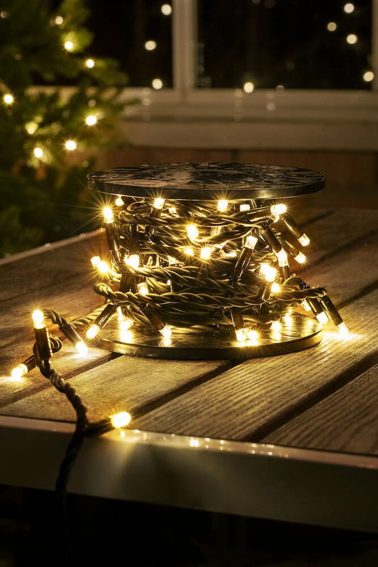 Ljusslinga Outdoor LED Light System 25 m, 250 LED Varmvit