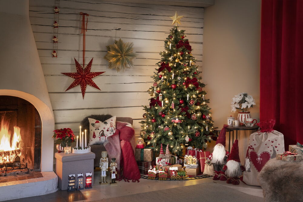 Prydnadskudde Santa 43x43 cm Vit 100% polyester
