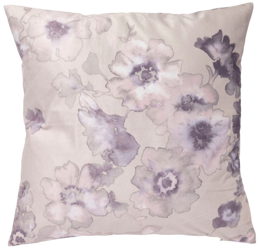Kuddfodral Ines Beige Polyestersammet Passar innerkudde 50x50 cm