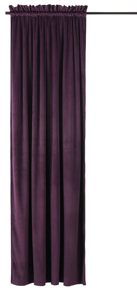 Gardinlängd Vivi 135x220 cm Blackberry Polyestersammet 1-pack