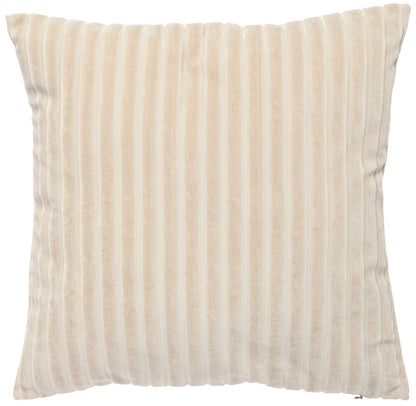 Kuddfodral Line Beige Polyestersammet Passar innerkudde 50x50 cm