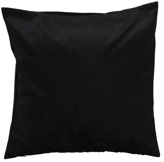 Kuddfodral Viola Svart Polyestersammet Passar 50x50 cm