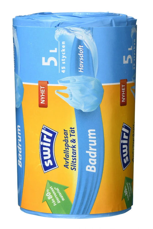 Avfallspåse 5 l 45 -pack Med handtag