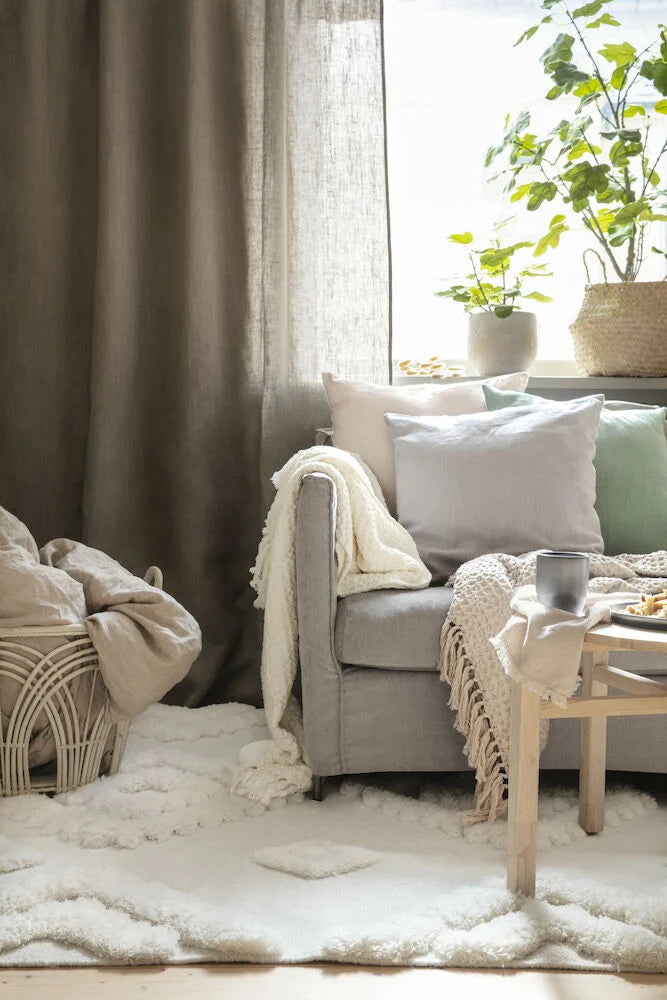 Kuddfodral Elsaform Beige Bomull Passar 50x50 cm