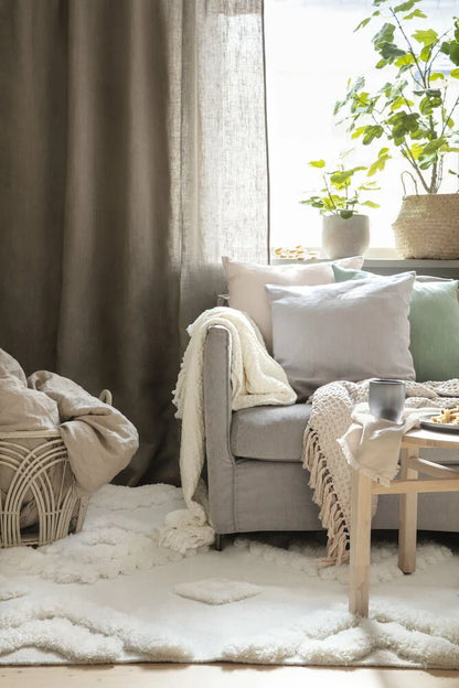 Kuddfodral Elsaform Beige Bomull Passar 50x50 cm
