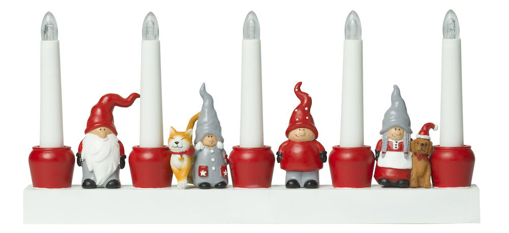 Adventsljusstake Santa Adventsljusstake Santa