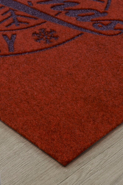 Dörrmatta Mery 45x75 cm Röd Polyester