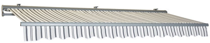 Terrassmarkis med motor 355x250 cm Grå/Vit