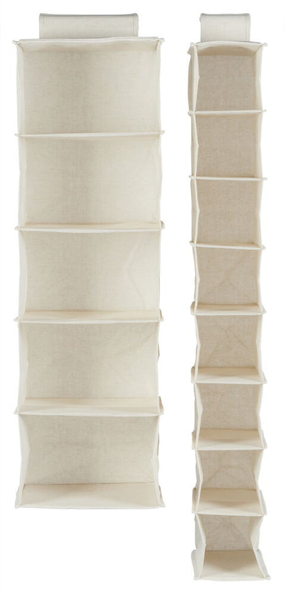 Hängande förvaring Chloe 5 fack Beige Återvunnen polyester