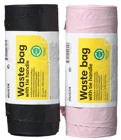 Avfallspåse 40 liter Blandade färger