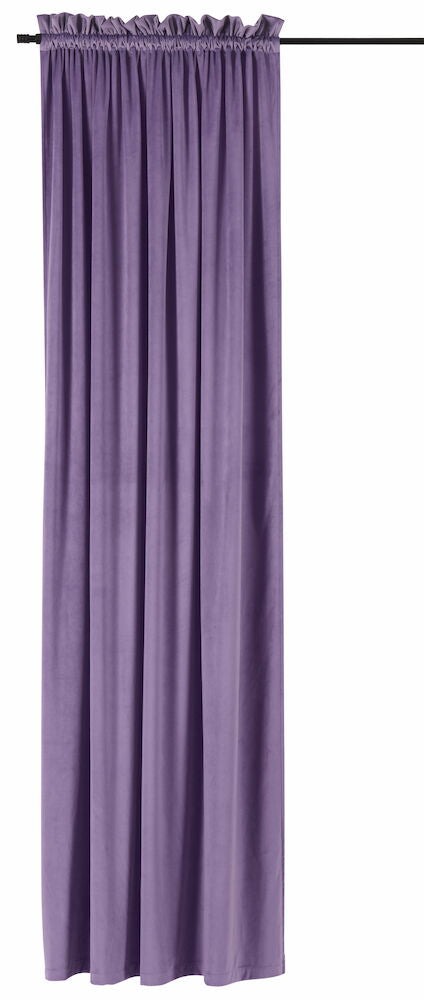 Gardinlängd Viola 135x240 cm Druva  Polyestersammet 1-pack