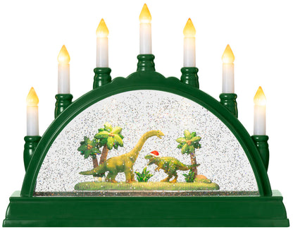 Adventsljusstake Vattnäs 7 lampor Grön