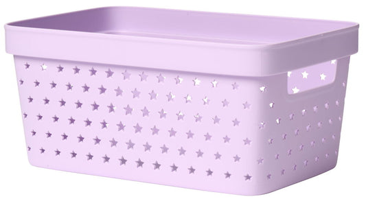 Förvaringskorg Star 26,3x17,4x12 cm 4,5 liter Lila Plast