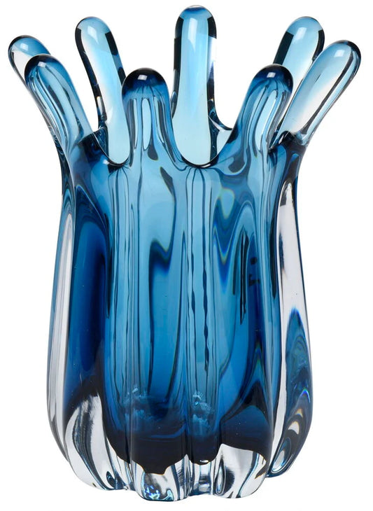 Vas Saga 21x16 cm Blå Glas