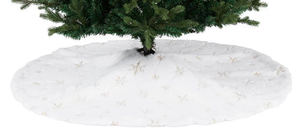 Julgranskjol Boda 110 cm Vit/Guld
