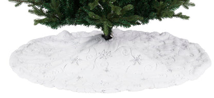 Julgranskjol Boda 110 cm Vit/Silver