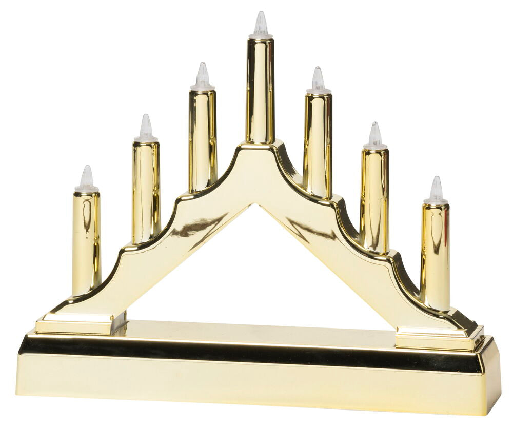 Adventsljusstake Avesta 7 lampor Batteridriven med timer