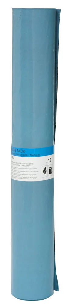 Sopsäck 240 l 10 -pack Svart/blå