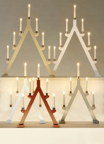Adventsljusstake Jularbo 7 lampor Beige