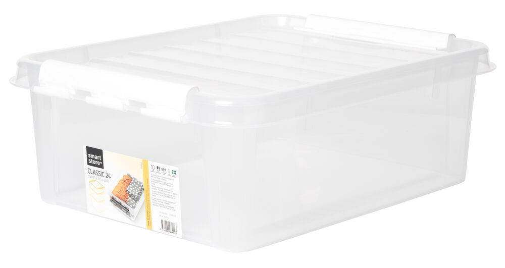 Förvaringslåda med lock Smartstore 50x39x18 cm, 21 l Classic 24