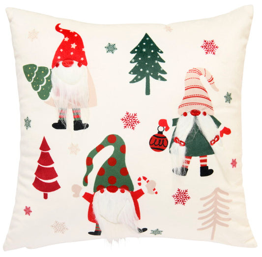 Prydnadskudde Santa 43x43 cm Vit 100% polyester