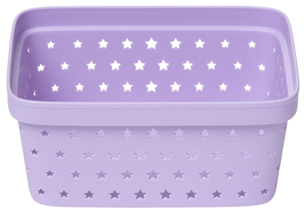Förvaringskorg Star 16,6x12,5x7,5 cm 1 liter Lila Plast