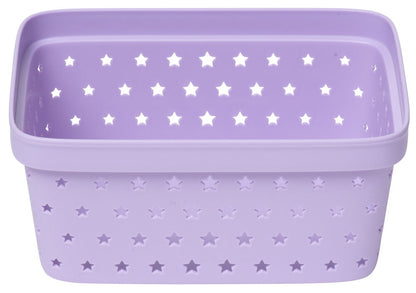 Förvaringskorg Star 16,6x12,5x7,5 cm 1 liter Lila Plast