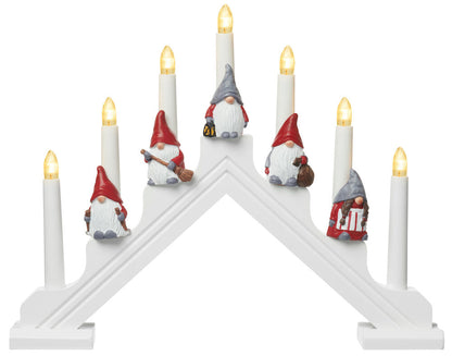 Dekorationsset till adventsljusstake Dekorationsset till adventsljusstake