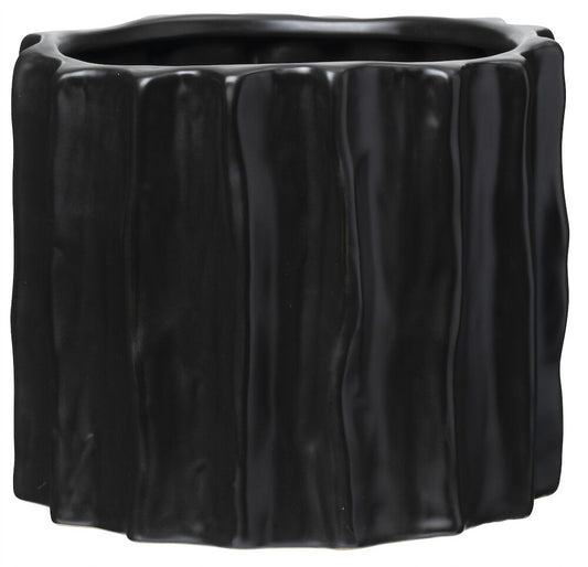 Kruka Ellie 20 cm Svart Stengods