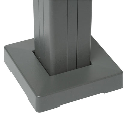 Stolpskydd 10,8x10,8 cm Grå Aluminium