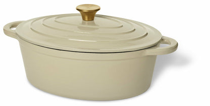 Gjutjärnsgryta 5 l Beige Gjutjärn