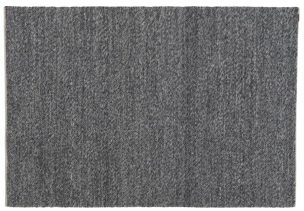 Matta i ullblandning Elsaform Agnes 160x230 cm Mörkgrå 75% ull / 25% polyester