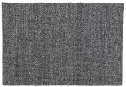 Matta i ullblandning Elsaform Agnes 160x230 cm Mörkgrå 75% ull / 25% polyester