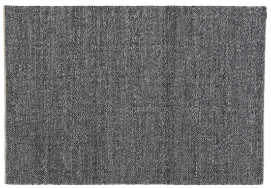 Matta i ullblandning Elsaform Agnes 160x230 cm Mörkgrå 75% ull / 25% polyester