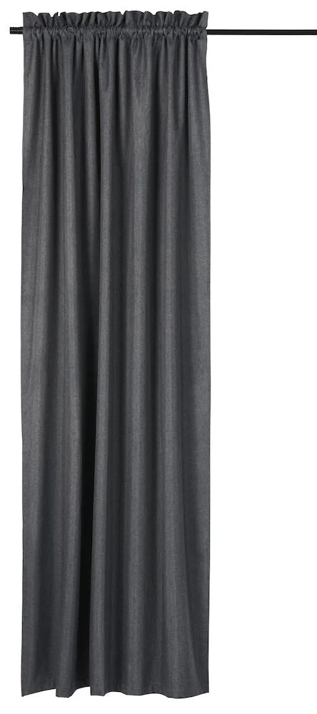 Mörkläggningsgardin Blackout 135x220 cm Mörkgrå Polyester 1-pack