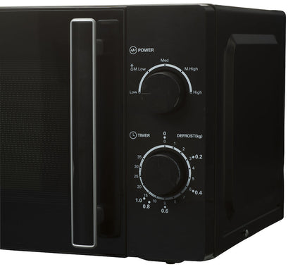 Mikrovågsugn 700 W 20 liter Svart MWO18
