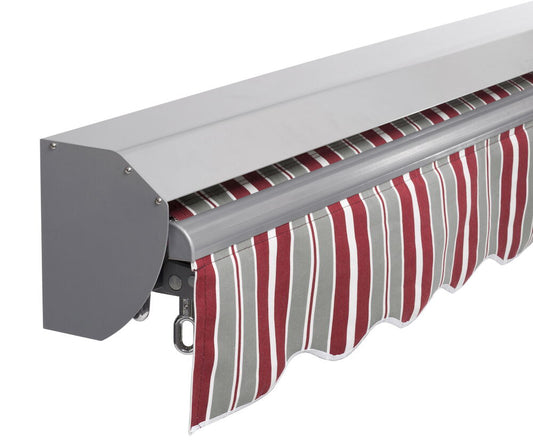 Skydd för terrassmarkis 453 cm Grå Aluminium