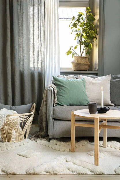 Kuddfodral Elsaform Dusty Green Bomull Passar 50x50 cm