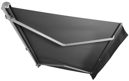 Terrassmarkis med motor 355x250 cm Grå