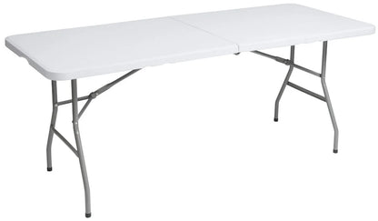 Hopfällbart bord 180x74x74 cm Off-white