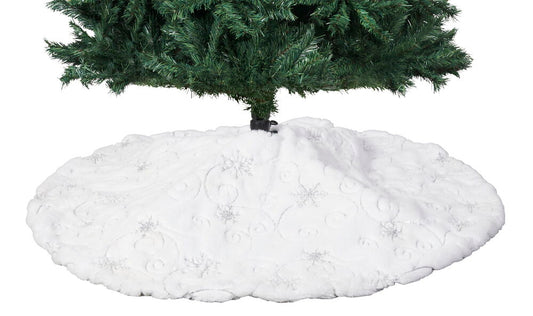 Julgranskjol Boda 110 cm Vit/Silver