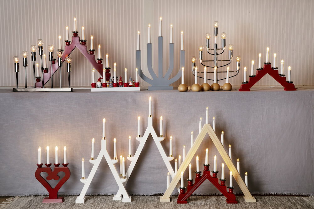 Adventsljusstake Santa Adventsljusstake Santa