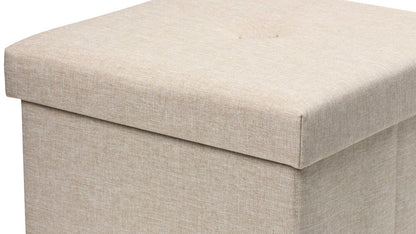 Sittpuff med förvaring Penny 37,5x38 cm Beige
