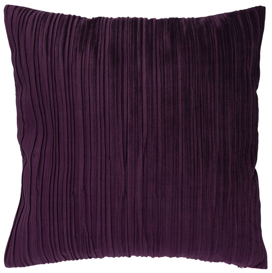 Kuddfodral Demi Mörk plommon  Polyestersammet Passar innerkudde 50x50 cm