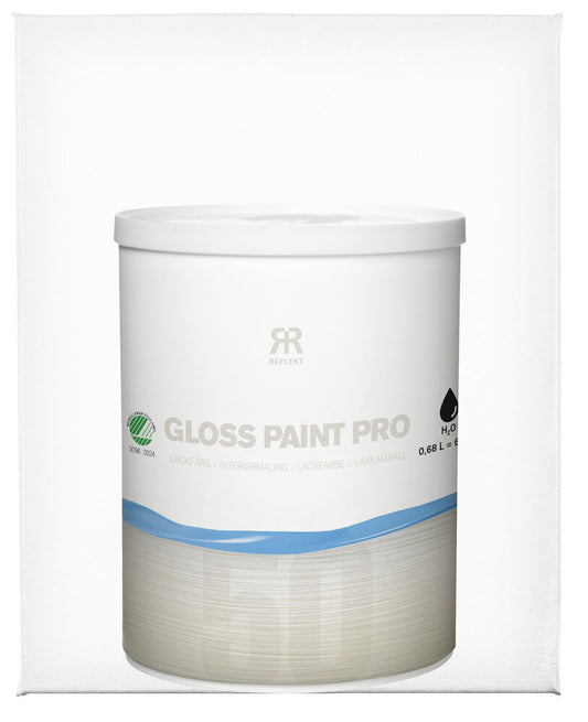Lackfärg Pro 0,68 liter White Halvblank S0300-N