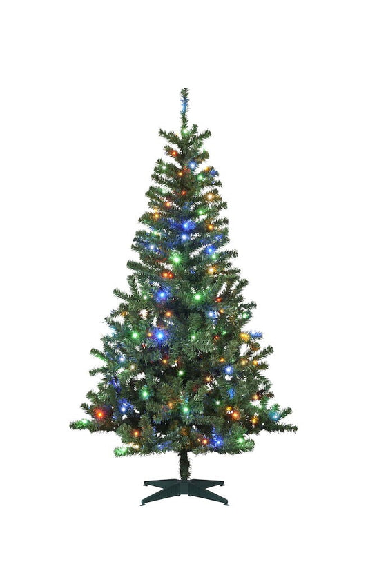 Julgran Cervina 180 cm 160 LED Multifärgad PVC-plast 160 LED