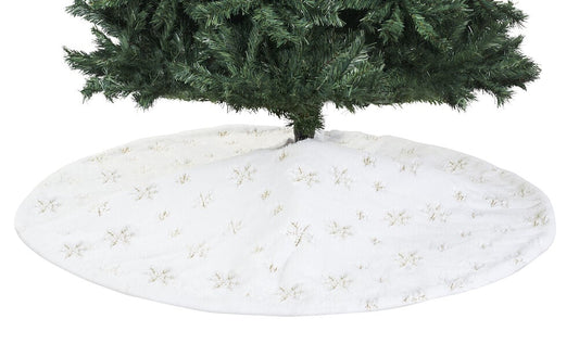 Julgranskjol Boda 110 cm Vit/Guld